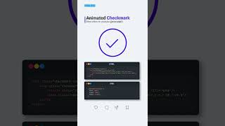 Easy HTML CSS Animated Checkmark Tutorial – Quick Web Dev Hack #Shorts #html #cssanimation #css
