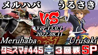 【スマブラSP】タミスマSP445 3回戦 メルハバ(ガノンドロフ) VS うるさき(ソラ) - オンライン大会