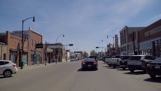 Vermilion Alberta Canada. Driving around East Side. Downtown + Homes/Houses/Property.