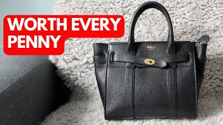 Mulberry Mini Zipped Bayswater Classic Grain | perfect everyday bag