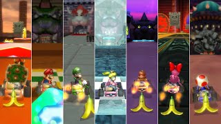 Mario Kart Wii Deluxe 7.0 // All 15 Mario Kart Bowser's Castle Courses [150cc]