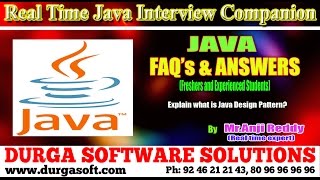Java Interview Companion||Java || Explain what is Java Design Pattern?