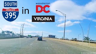 I-395 Southbound in DC and Virginia (Full Trip)