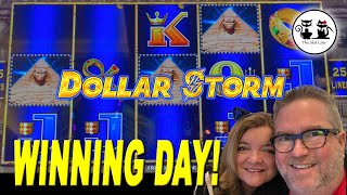 WINNING DAY AT THE CASINO! DOLLAR STORM, CASH EXPRESS TRAINS, DANCING DRUMS MYSTERY BONUS AND BINGO!