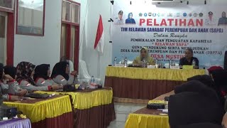 Pemerintah Desa Mustika Kabupaten Boalemo Gelar Pelatihan Relawan SAPA