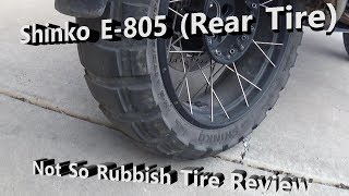 Shinko E-805 Review (Rear Tire) \