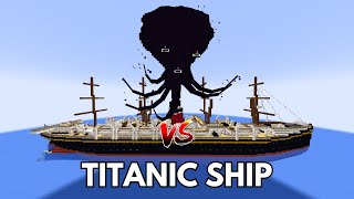 What happens if you Spawn Wither Storm on the TITANIC SHIP? Wither Storm vs TITANIC