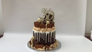 Biscoff Drip Buttercream Cake