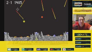Super Asteroids Missile Command Atari Lynx Gameplay