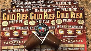 🥃 BRAND NEW $50 GOLD RUSH MULTIPLIER FULL BOOK and Ohio Mix ticket! Chasing $25 Million!