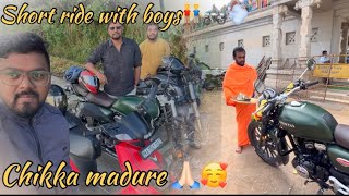 Chikka madure🙏🏻🔥 Short Morning Ride | New Bike | Temple Run | Boys | #chikkamadure #temple #rider