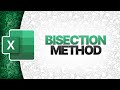 Bisection Method In Excel | Numerical Methods