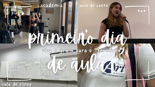 Último primeiro dia de aula - vlog e grwm para o 3° Ano