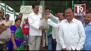 MLA Makthal C.Ram Mohan Reddy Distributed Baby fish in fishermen in Utkoor Mandal ||T9 TV News||