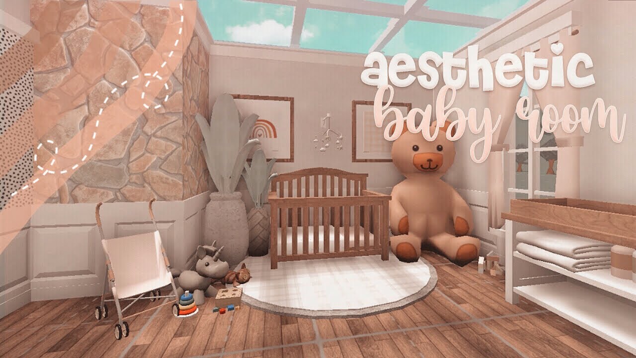 Aesthetic Bloxburg Nursery Speedbuild 🦢|| Fairyglows - YouTube