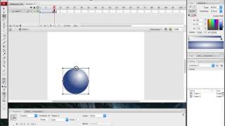 Basic Motion Tween Animation Bouncing Ball Part 1
