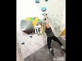 Who said you need your feet to climb? Shauna Coxsey smashes this challenging route completely footle