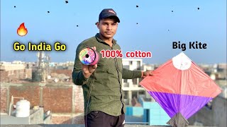 🔥Go India Go with Big Kite | Kite Fighting | kite Vlog |