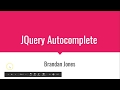 Create a simple HTML input autocomplete with JQuery