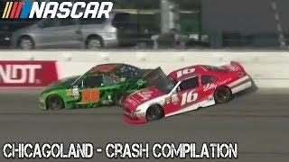 Nascar - 2017 - Chicagoland - Crash Compilation