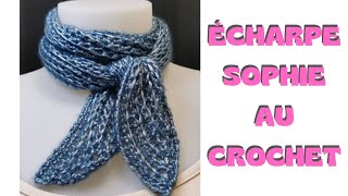 Small CROCHET Scarf / crochet Sophie scarf