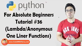 Anonymous/Lambda Functions In Python | Python Tutorials For Absolute Beginners In Hindi #36
