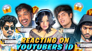 Reacting To Youtubers Free Fire ID 😲 Garena Free Fire