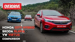 Honda City Hybrid vs Skoda Slavia vs Volkswagen Virtus: Which is the best mid-size sedan? |OVERDRIVE