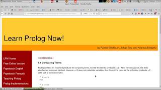 learn prolog now 9.1 Comparing Terms عمليات المقارنة المنطقية