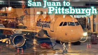 Full Flight: Allegiant Air A319 San Juan to Pittsburgh (SJU-PIT)