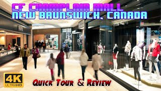 Walking Around The CF Champlain Mall in New Brunswick, Canada!  Another beautiful mall in the North