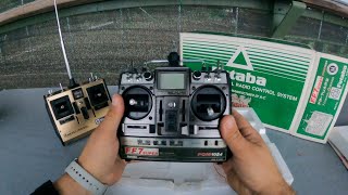 Unboxing 2 radio-comandi vintage per aeromodellismo, la Futaba serie oro e FF7 super e test di volo