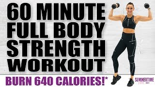 60 Minute Full Body Strength Workout 🔥Burn 640 Calories!* 🔥Sydney Cummings