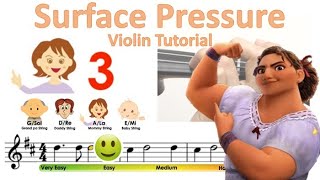 Jessica Darrow - Surface Pressure from Encanto sheet music and easy violin tutorial