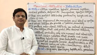 Immunopharmacology (Part-12) Monoclonal Antibodies (01) = Introduction and Production Techniques.