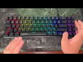 havit gamenote 60% keyboard unboxing and fortnite gameplay