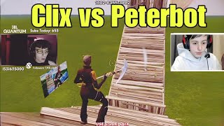 Clix x Bucke VS Peterbot x Faxuty 2v2 toxic fight #fortnite