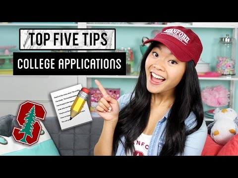 TOP FIVE TIPS - College Applications! TOP FIVE TIPS - College Applications!
