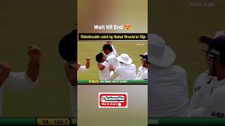 🥵Rahul Dravid unbelievable Catch at slip 😱🥵| Greatest of catches in cricket #shorts #cricket