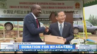 The Chinese embassy in Rwanda donates an assortment of items to Nyagatare residents