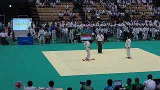 2018IH 柔道女子個人1回戦 52kg級 松井 奈良育英（奈良県）対 畠山 埼玉栄（埼玉県）