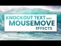 Knockout Text With Mousemove Effects | Html CSS and jQuery
