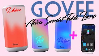 Govee Aura smart RGBIC LED Table lamp lights - Unboxing Review and Test by 11 Year Old