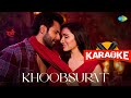 Khoobsurat - Karaoke with Lyrics | Stree 2 | Varun Dhawan | Shraddha Kapoor | Instrumental