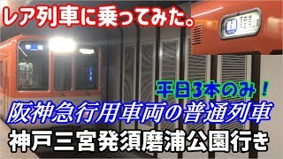 【レア列車に乗ってみた】阪神急行用車両の普通列車・平日3本のみ!阪神神戸三宮発須磨浦公園行き【神戸鉄道めぐり①】