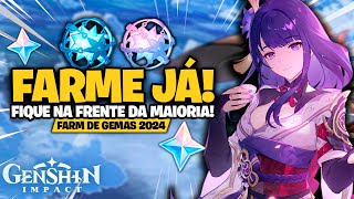 GEMAS QUASE INFINITAS! (FARM DE GEMAS EM 2024) | Genshin Impact