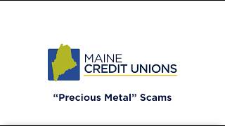 Avoiding Precious Metal Scams