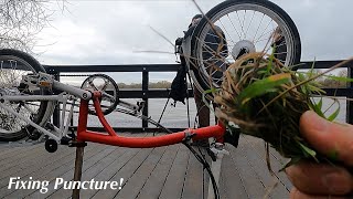 Unexpected puncture while riding my Brompton