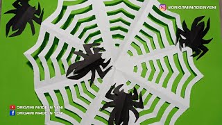 Paper spider, How to cut paper into a spider |  easy origami