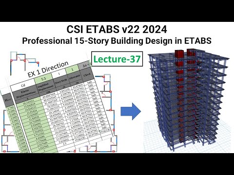 37. CSI ETABS v22 2024: Check model in Etabs – Story drift and drift ratio check in Etabs